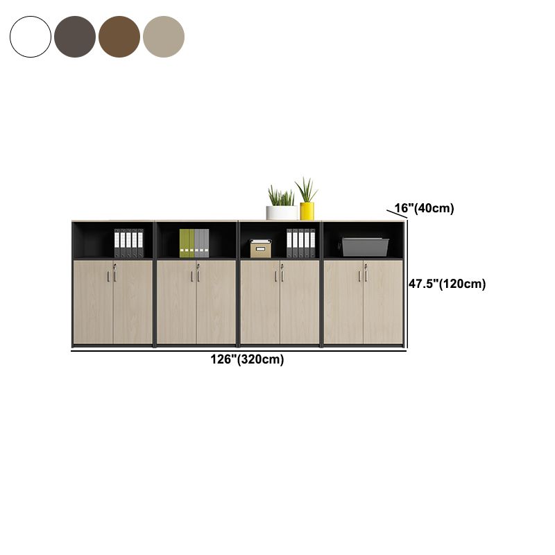 Modern Style Lateral File Cabinet Wood Filing Cabinet with Locking Storage