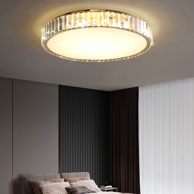 Contemporary Flush Light Crystal LED Ceiling Lighting for Bedroom