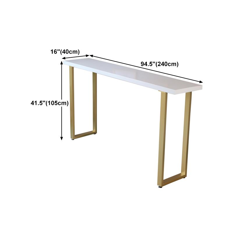 Rectangle Bar Dining Table Traditional Luxury Bar Table with Sled Base