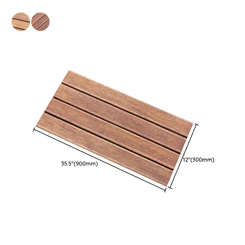 Tradition Teak Floor Tile Water Resistant Click Lock Wooden Floor for Living Room