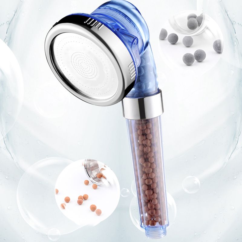 Bathroom Shower Head Plastic Water Filtration Round Handheld Shower Head