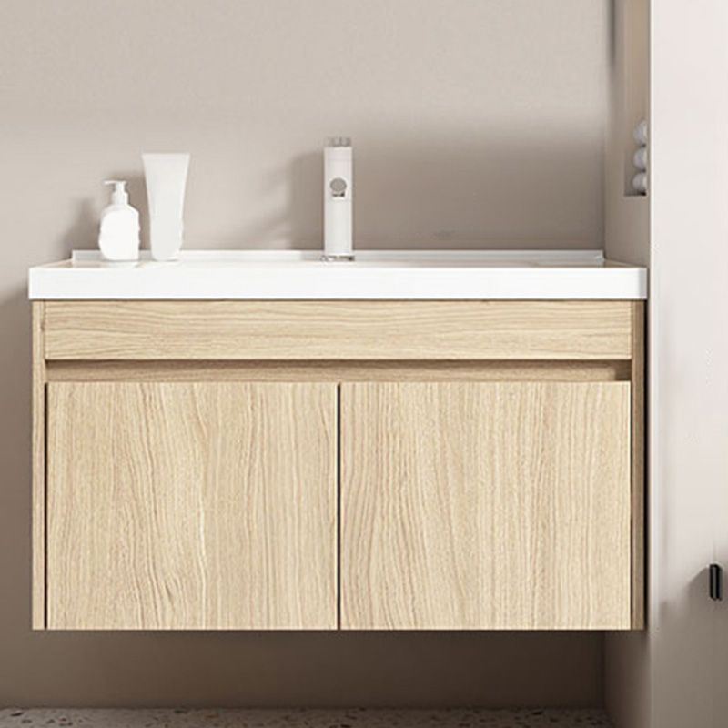 Contemporary Wood Sink Cabinet Mirror Cabinet Wall-Mounted Vanity Cabinet