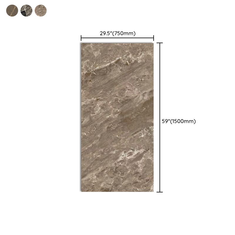 Rectangle Floor Tile Straight Edge Polished Design Floor Tile for Living Room