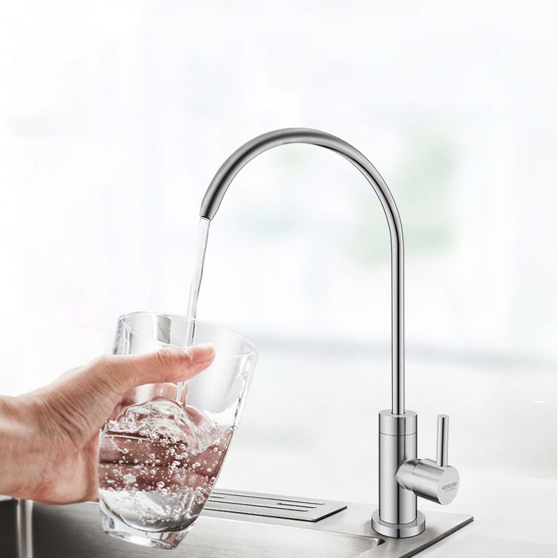 Contemporary Single Handle Kitchen Faucet Water Purification Direct Drinking Bar Faucet