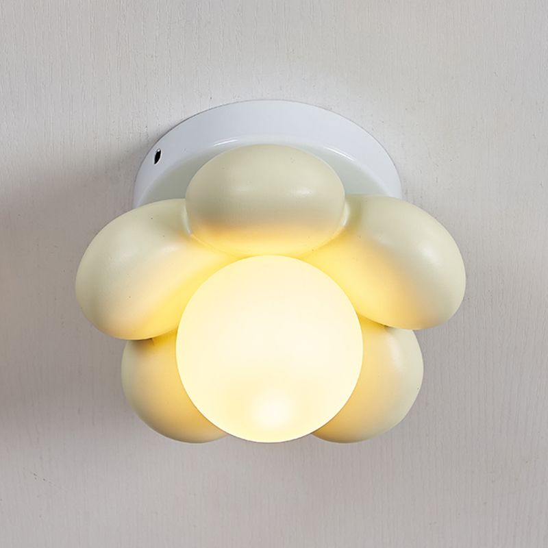 Modernism Flush Mount Flower Shape 1 - Light Resin and Acrylic Ceiling Flush