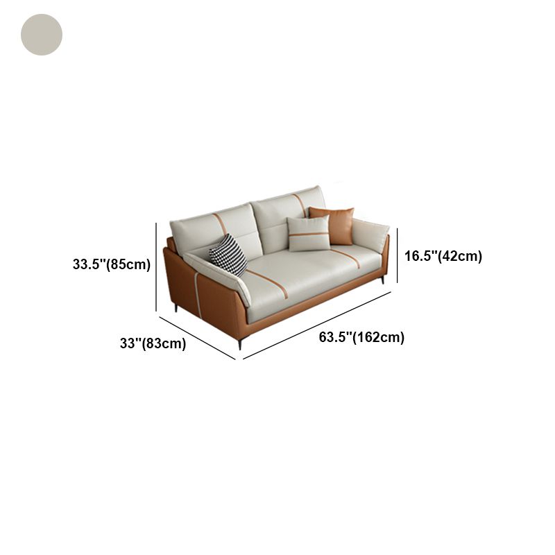 Glam Cushions Pillow Top Arm Stain Resistant Settee for Living Room