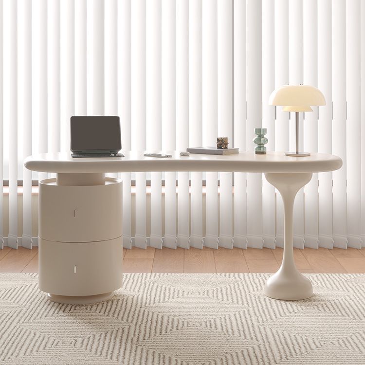 Contemporary Artificial Wood Office Desk Free Form Writing Desk for Office