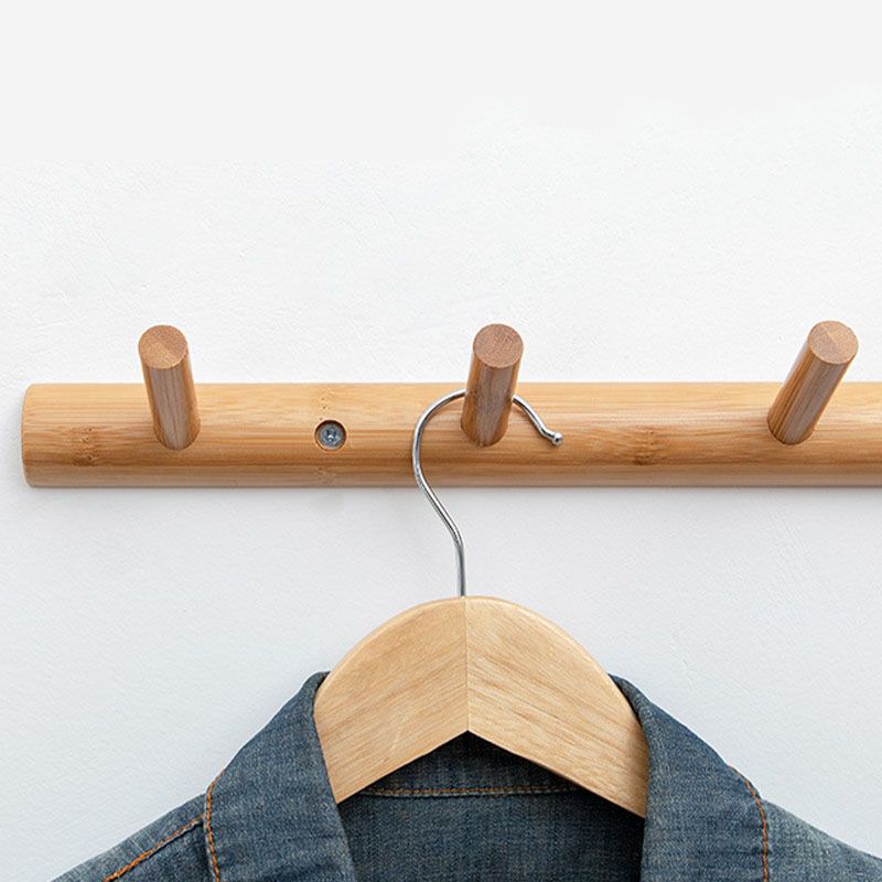 Wooden Coat Rack Contemporary Style Home Wall Hanging Coat Hanger