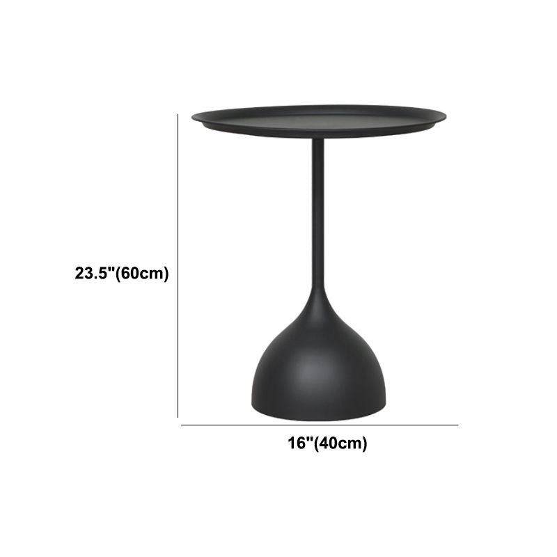 Round Pedestal Base Design Metal Table Medieval Modern Style Side Table