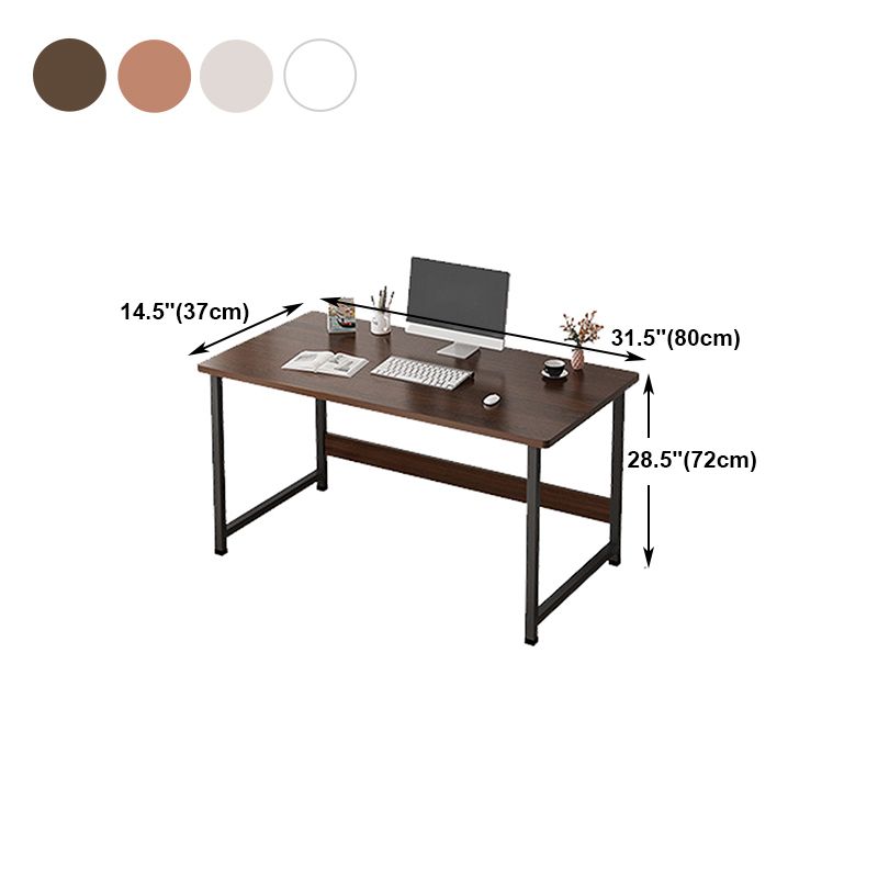 Industrial Style Home Office Desk Wooden Rectangular Writing Desk