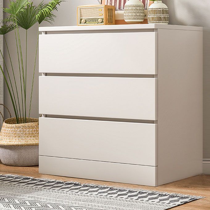 23.5" X 16" Vertical Storage Chest Modern Wood Storage Chest in White and Brown