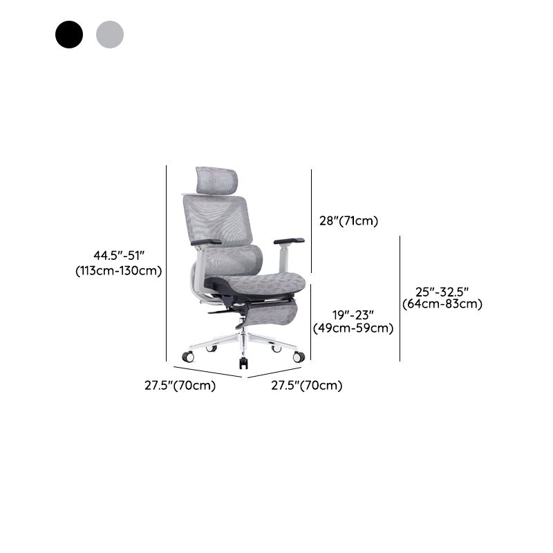 Modern Office Chair Removable Arms No Distressing Chair with Breathable Back