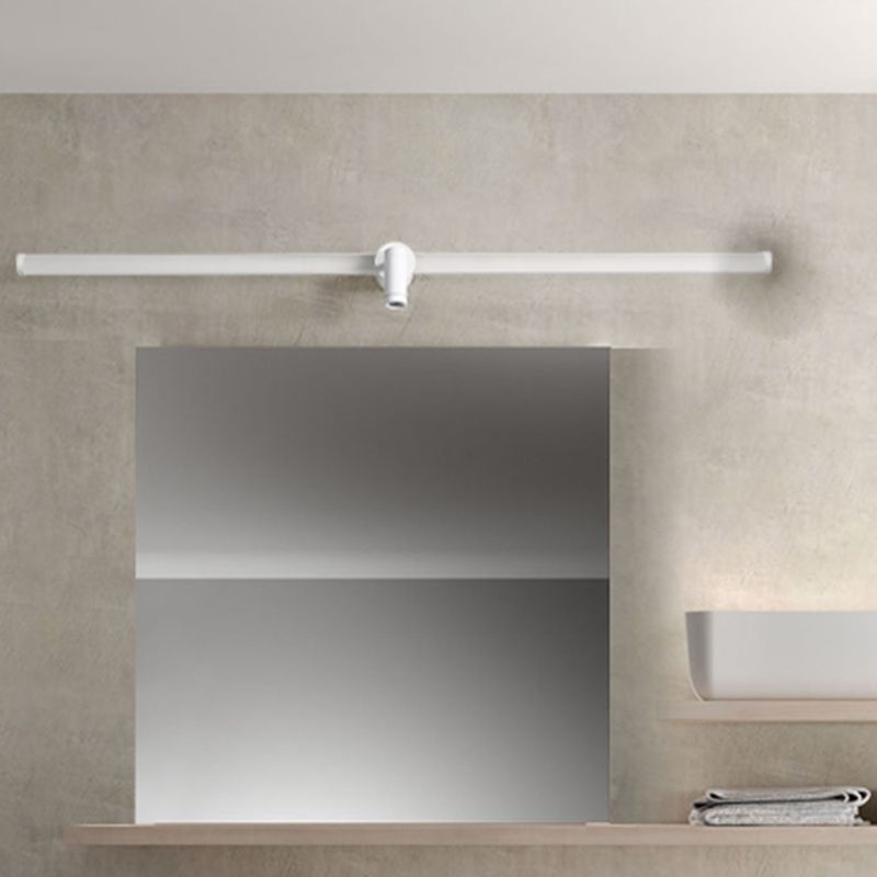 Postmodern Aluminum Vanity Light Straight 2 Lights LED Mirror Light for Bathroom