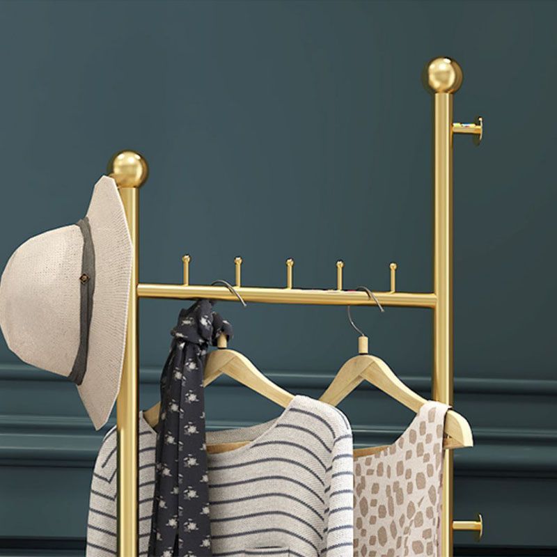 Luxurious Clothes Hanger Multi Coat Hooks Metal Coat Rack for Bedroom