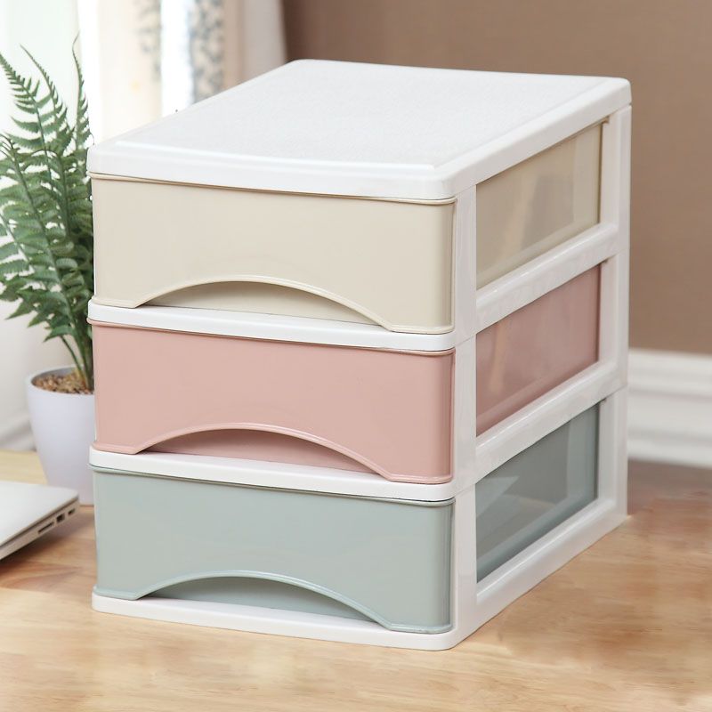 Filing Cabinet Plastic Lateral Color Panel File Cabinet with Drawers for Home Office