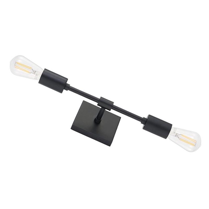 Gold / Black 2 - Light Bath Lighting Iron Bathroom Vanity Lighting without Shade