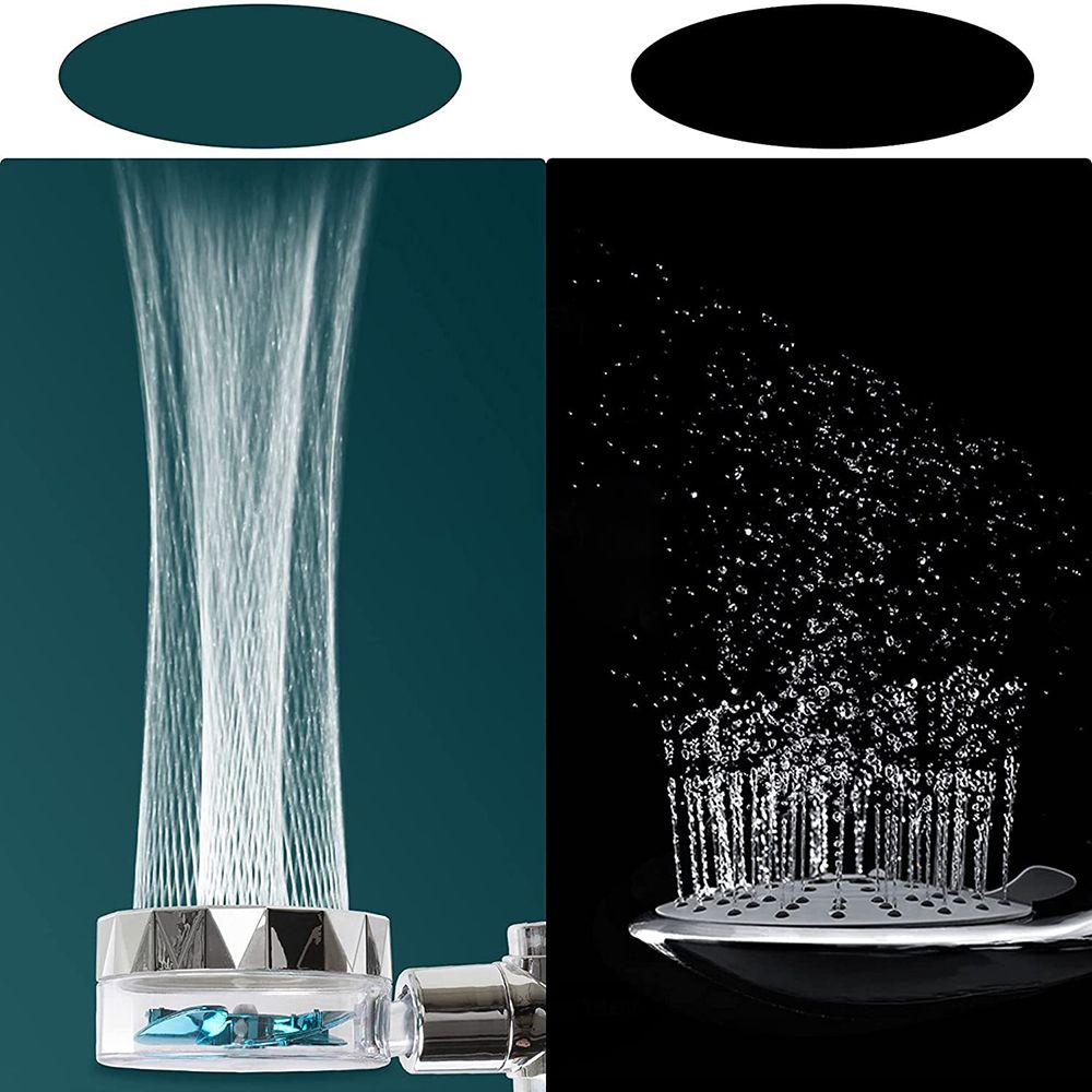 Contemporary Handheld Supercharged Shower Head Round 3 Setting Spray Head