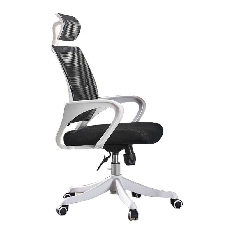 Adjustable Wheels Office Chair Contemporary High Back Desk Chair