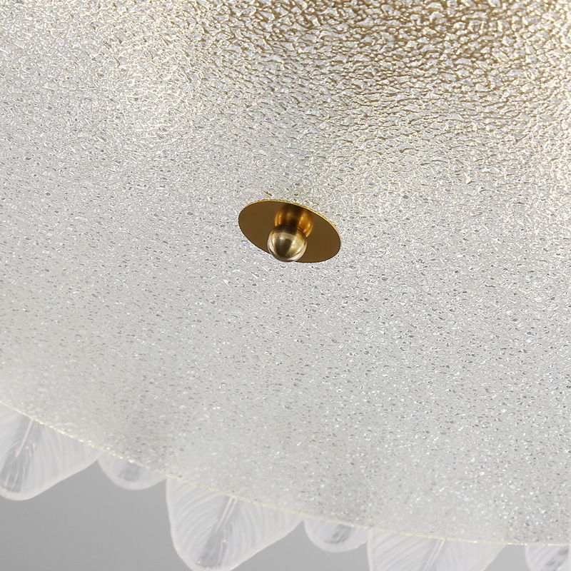 Modern Glass Ceiling Light Creative Flush Mount Light Fixture for Bedroom