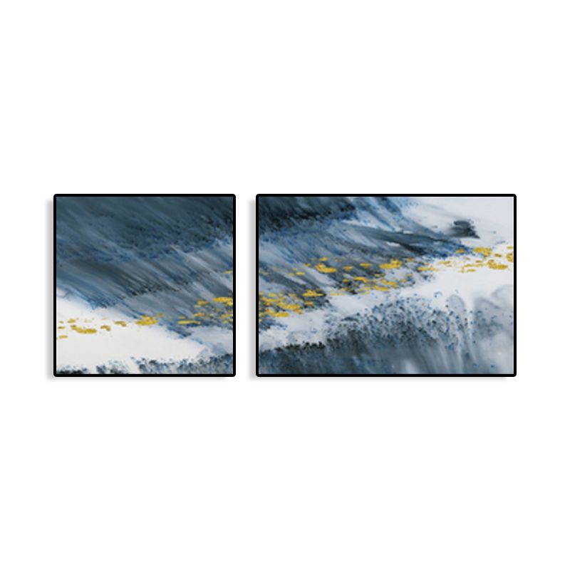 Pastel Abstract Canvas Wall Art Textured Contemporary Bedroom Wall Decor, Multiple Size