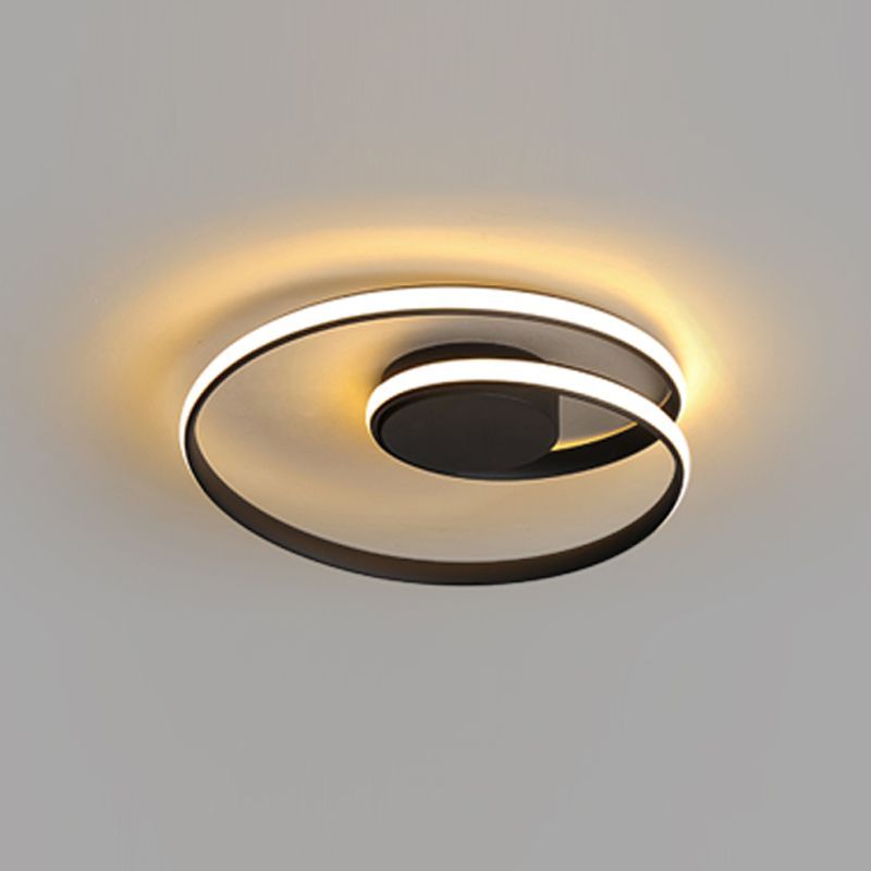 LED Ceiling Mounted Light Simplicity Flush Ceiling Light Fixtures with Silicone Shade