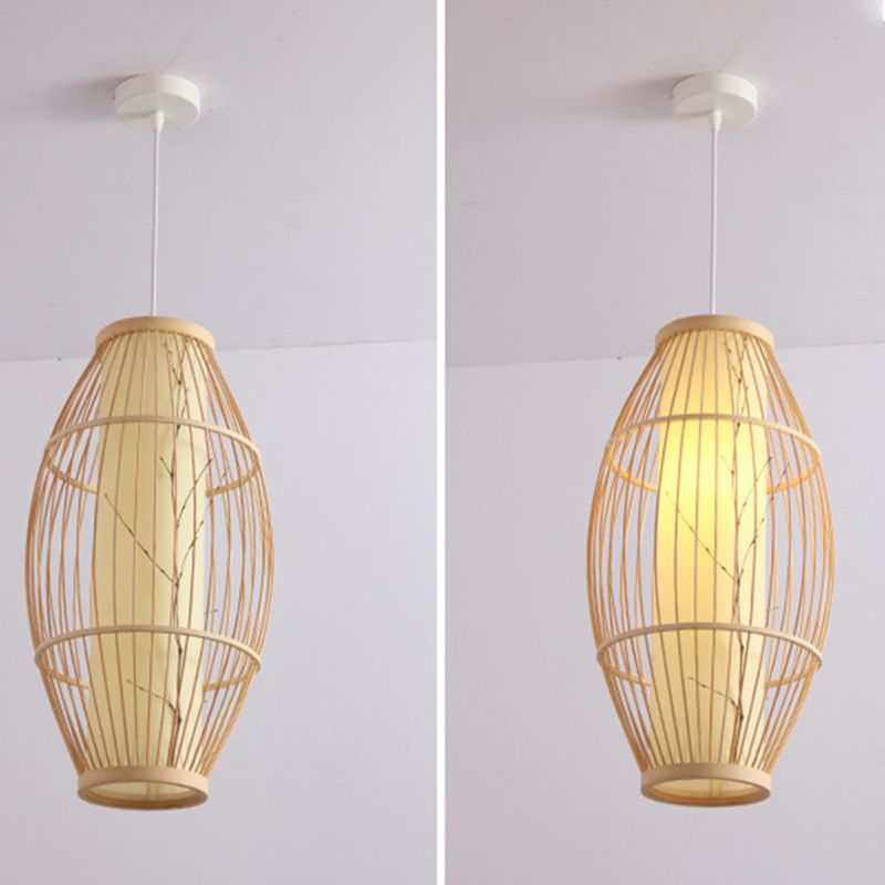 1 Light Light Light Algated Cince Chinese Bamboo Hanging Lights for Restaurant