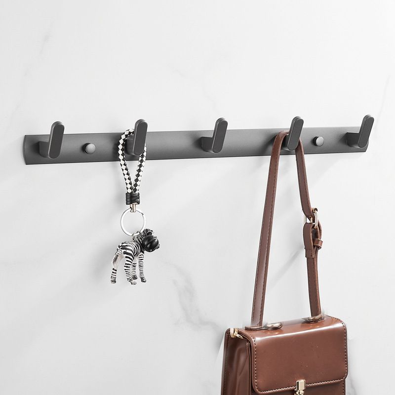 Stainless Steel Hall Stand Entryway Kit Wall-Mounted Hooks Coat Rack