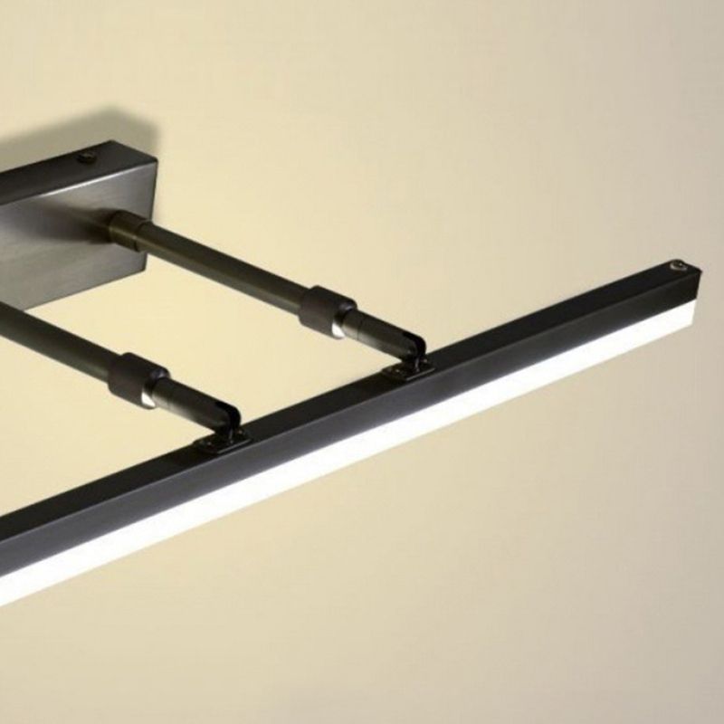 Lámparas de pared lineal de estilo moderno 1 Metal 1 luces de espejo LED de luz