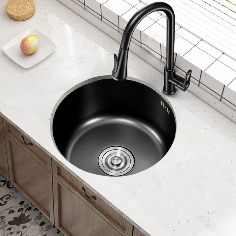 Contemporary Style Kitchen Sink Stainless Steel Kitchen Sink with Single Bowl