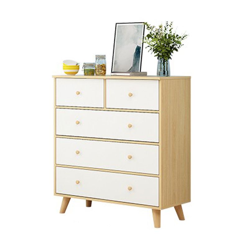 Modern Engineered Wood Sideboard Simple Buffet Table with Drawer for Living Room