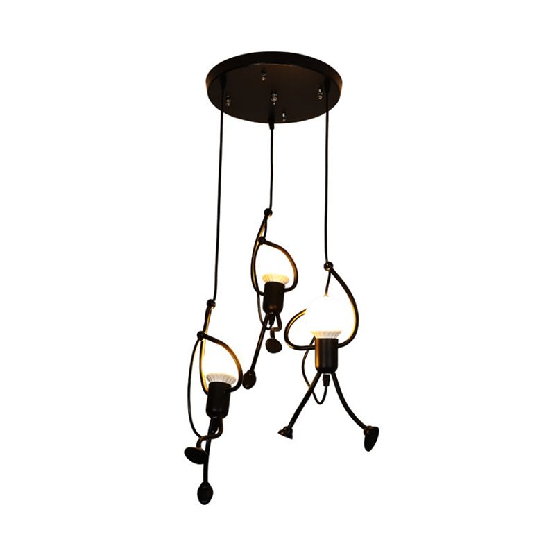 Adjustable Industrial Style Hanging Ceiling Lights for Living Room Coffee Shop