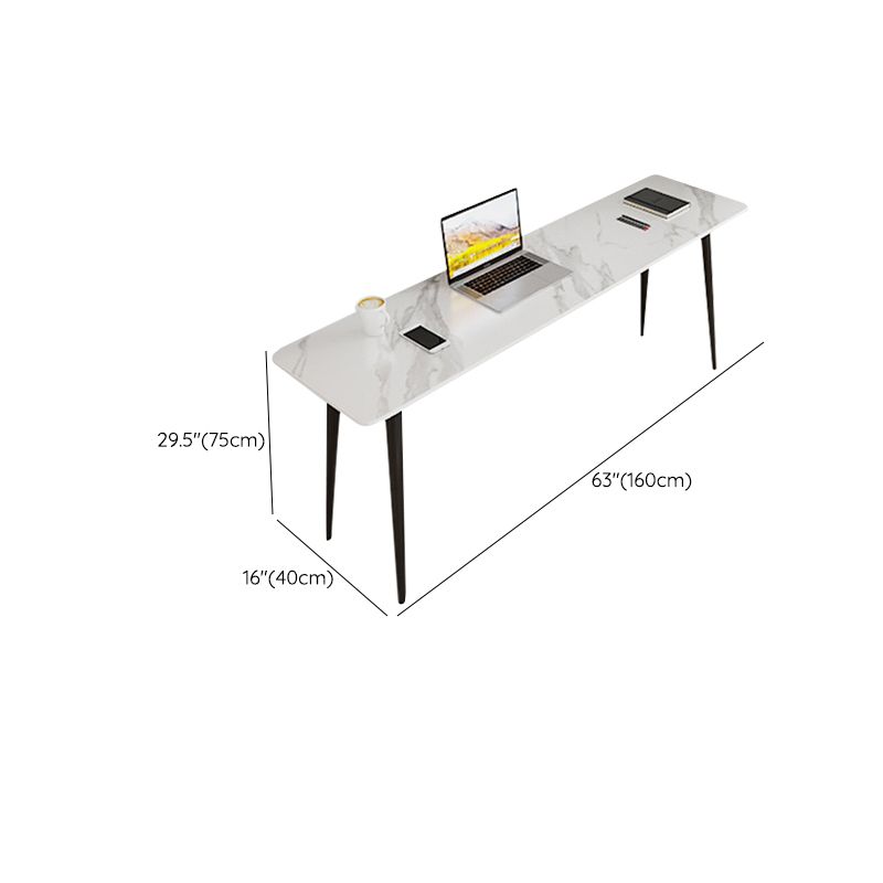 Rectangle Sintered Stone Top Office Desk Modern Style Writing Desk for Office