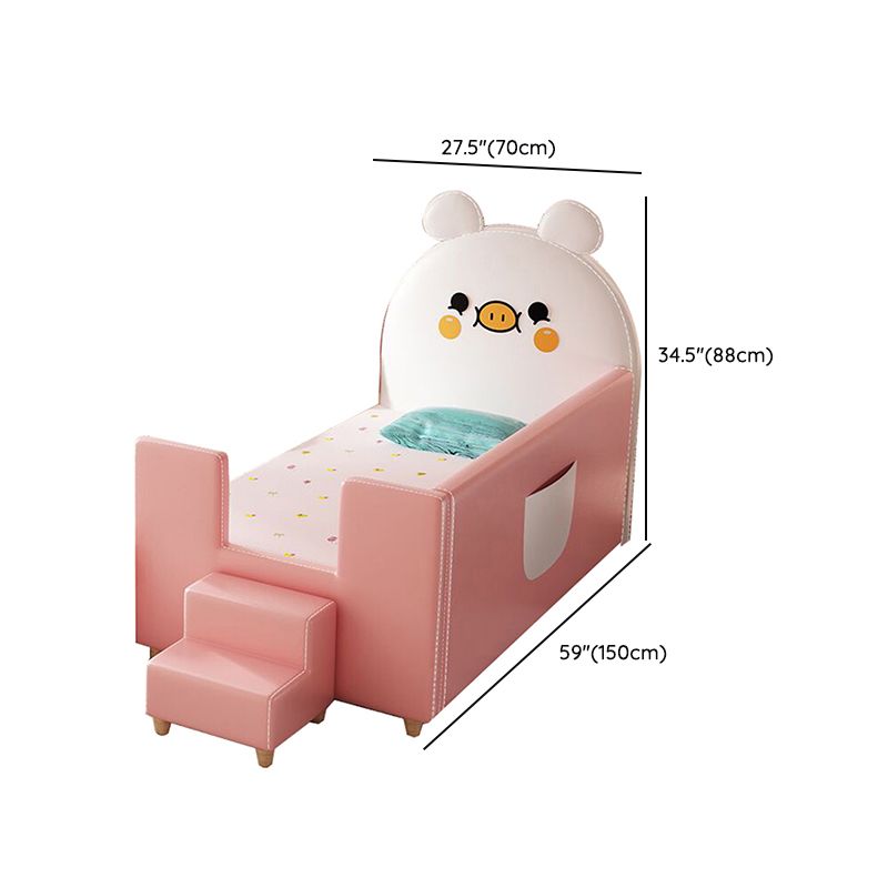 Pink Wood Crib Modern Mattress Included Nursery Bed with Storage