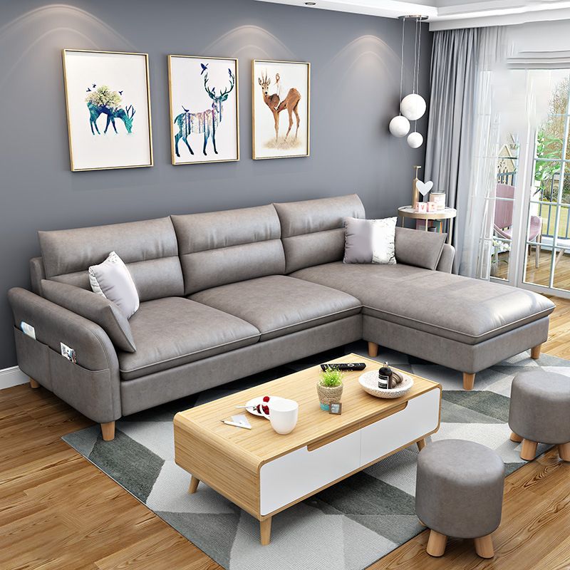 3-seater Sofa with Ottoman Included and Storage for Apartment