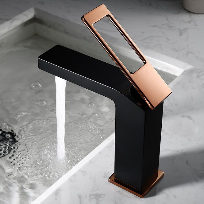 Lever Handle Faucet Glam Style Vessel Sink Faucet for Bathroom