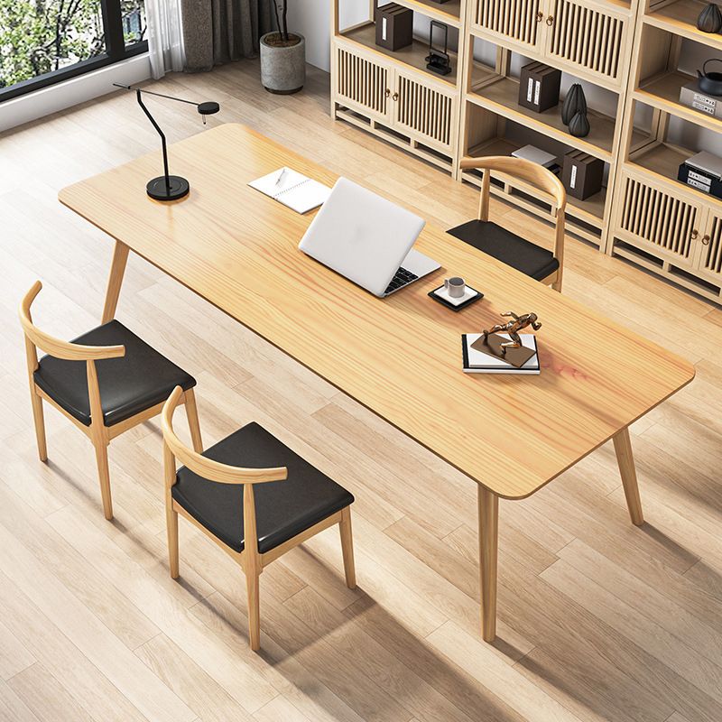Contemporary Style Writing Desk Solid Wood Meeting Office Desk