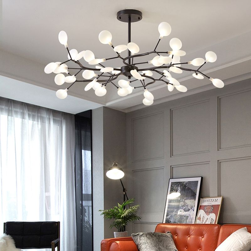 Orbicular Chandelier Pendant Light Modern Chandeliers For Dining Room with Acrylic Shade