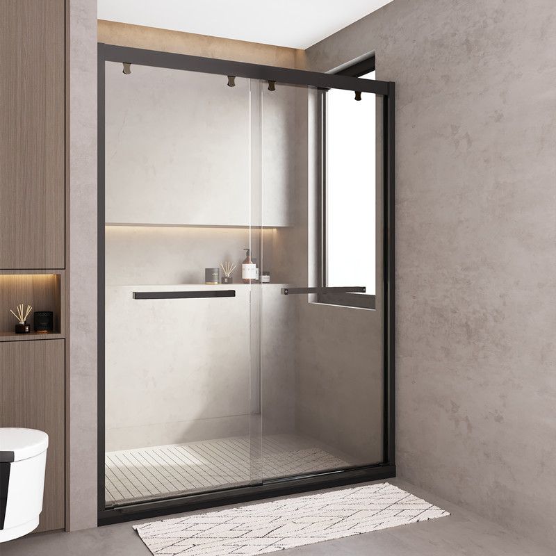 Semi Frameless Shower Bath Door Double Sliding Tempered Shower Door