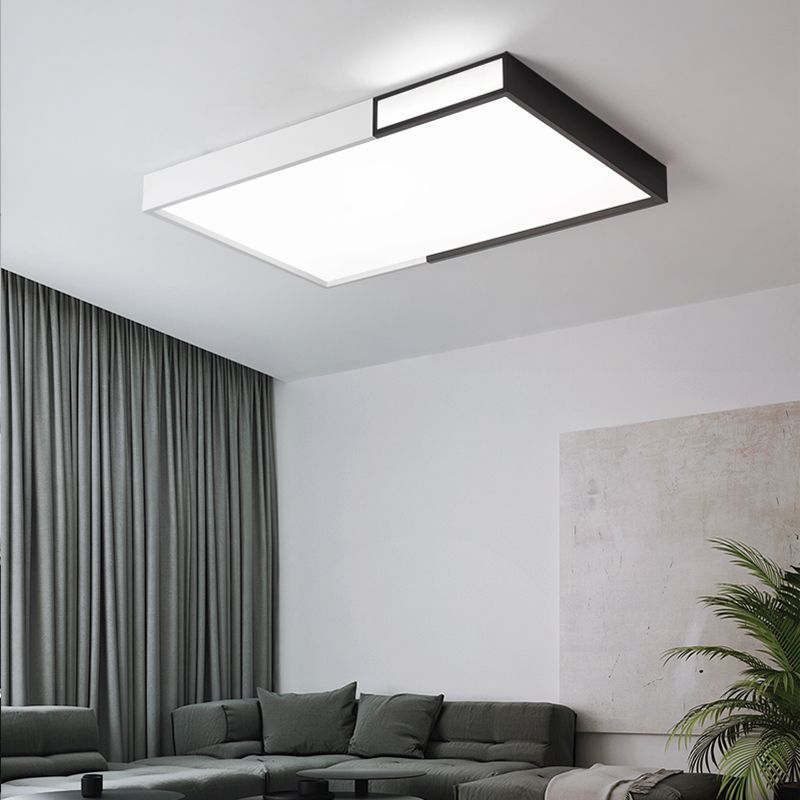 Contemporary Flush Mount Ceiling Lighting Fixture Geometry Shape LED Ceiling Light