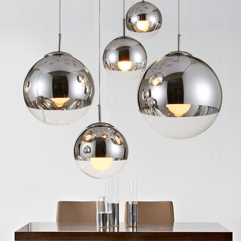 Balle suspendue Light Modern Style Verre 1 Lumière Flush Sanging Lights