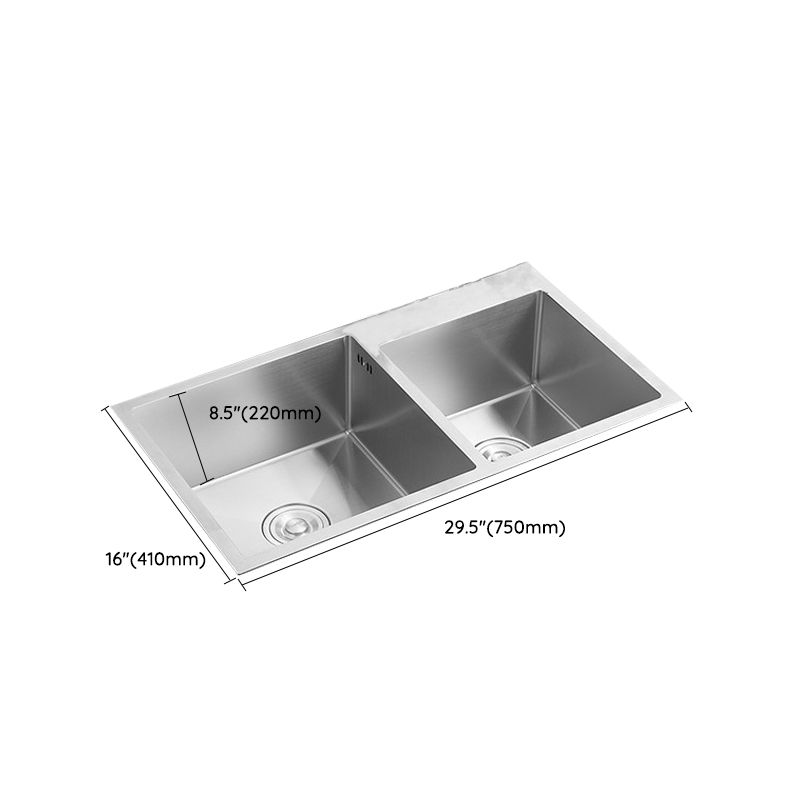 Modern Style Kitchen Sink Stainless Steel All-in-one Kitchen Sink with Storage Box