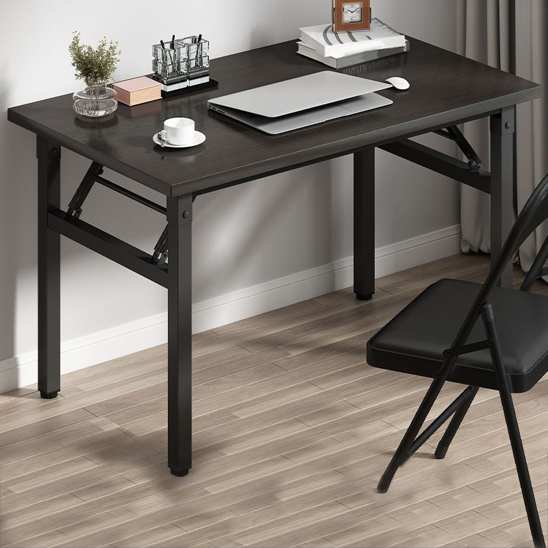 Contemporary Rectangular Folding Writing Desk Steel Base Office Desk