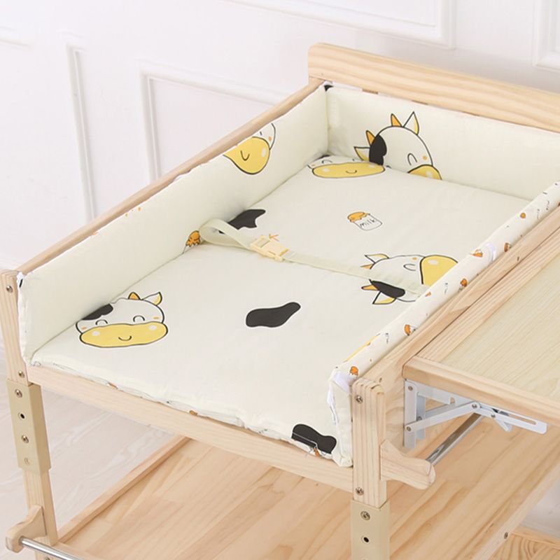 Wooden Baby Changing Table Modern Baby Changing Table with Safety Rails