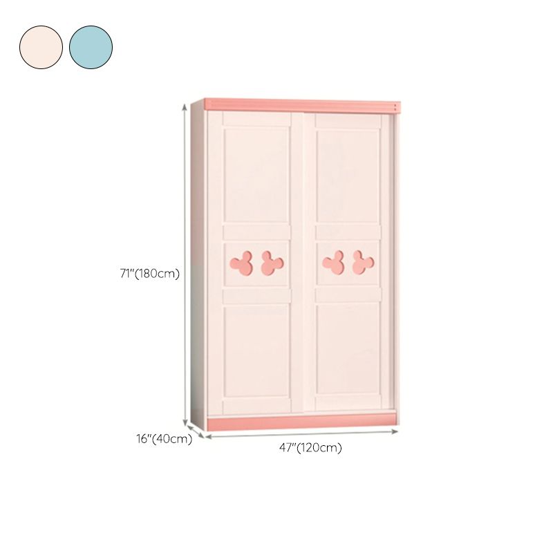 Matte Finish Modern Kid's Wardrobe High Gloss Wooden Kids Closet