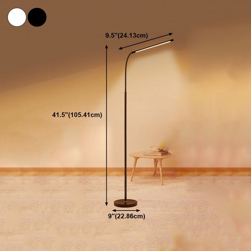 Modern Linear Floor Lamp Metal 41.5" High Adjustable Floor Light for Living Room