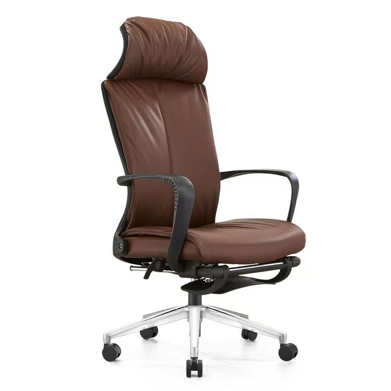 Modern Desk Chair Mesh/Leather Computer Chair High-Back Chair with Wheels