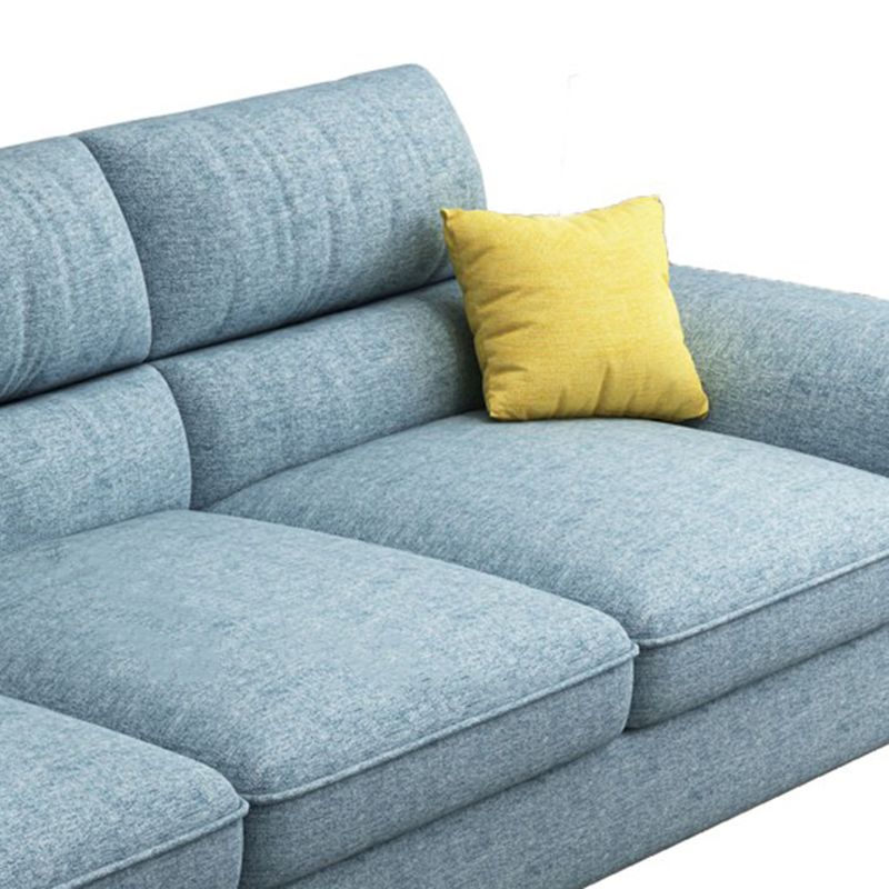 Pillow Top Arm Sectional Contemporary Sectional with Removable Cushions for Living Room