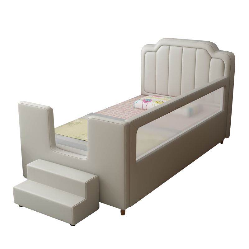 Baby Crib with Mattress and Guardrail Nursery Bed with Storage