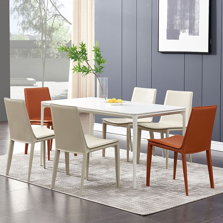 Modern Style Side Chair Faux Leather Dining Chair for Dining Room