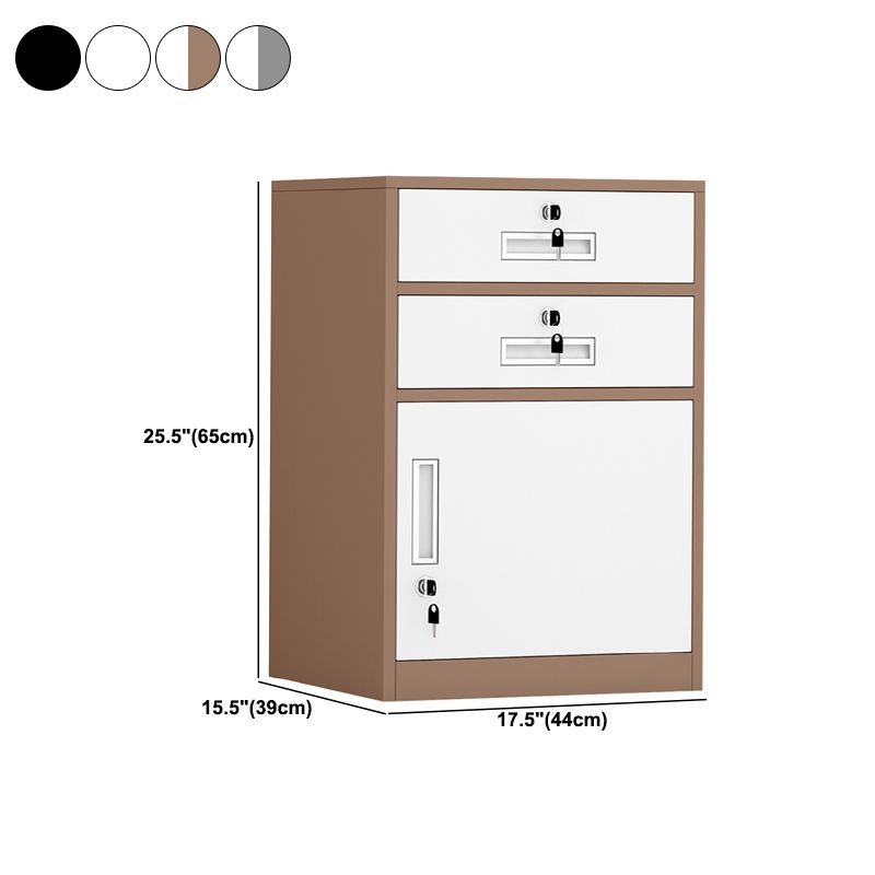 Modern Cabinet Metal Locking Drawers and Storage File Cabinet